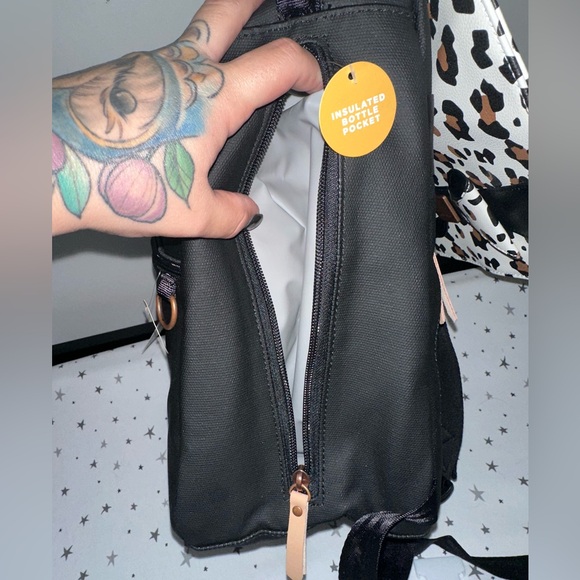 Petunia Picklebottom Meta Backpack Diaper Bag, Moon Leopard - Picture 7 of 10